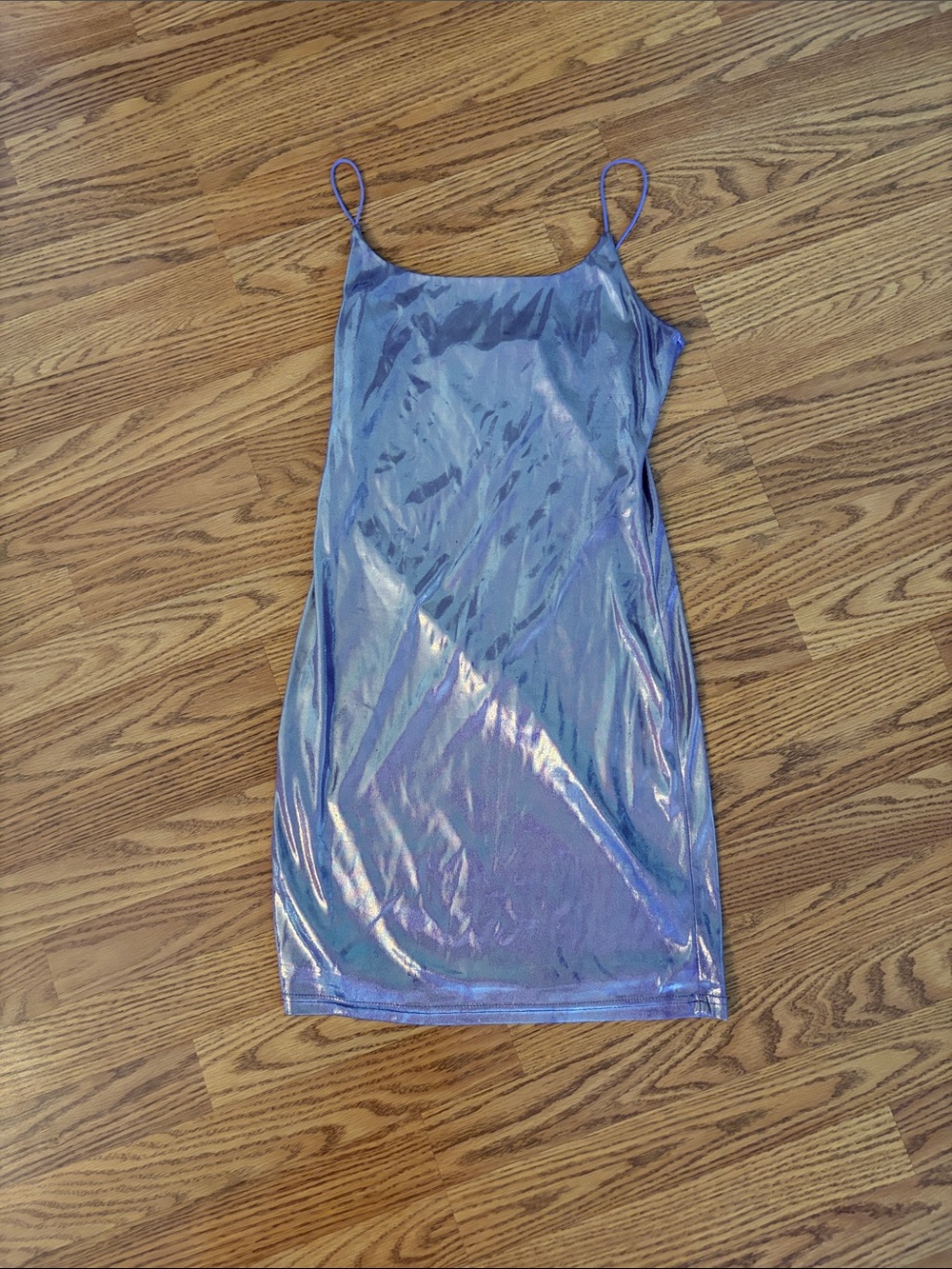 Windsor Iridescent Lavender Slip Mini Dress